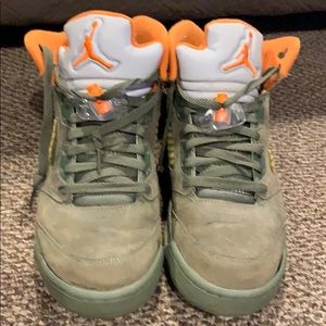 Jordan 5 Olive/orange colorway